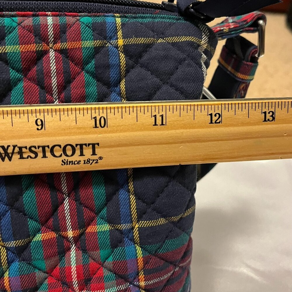 Vera Bradley Tartan Plaid Bucket Crossbody / Shoulder Bag - Picture 14 of 15